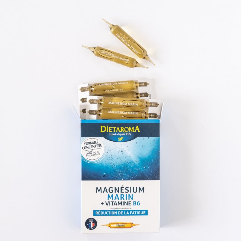 MAGNÉSIUM MARIN ET VITAMINE B6 EN AMPOULE